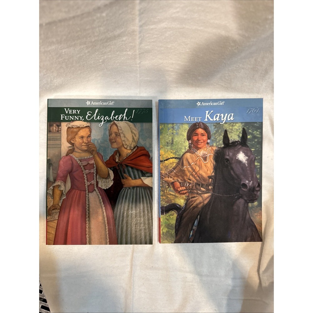 American Girls Collection Lot of 2 paperbacks Books Meet Kaya & Elizabeth Nice!